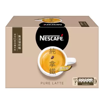 Nescafe雀巢咖啡 二合一純拿鐵 18公克 X 80入