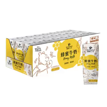 蜜蜂工坊 蜂蜜牛奶 250毫升 X 24入