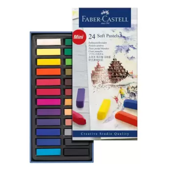 Faber-Castell 輝柏創意工坊軟性粉彩條 24色