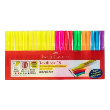 Faber-Castell 輝柏 Textline系列螢光筆 22入