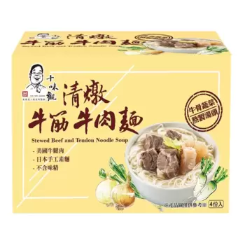 十味觀 冷凍清燉牛筋牛肉麵 780公克 X 4包