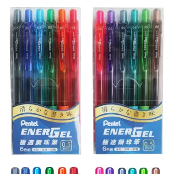 Pentel ENERGEL 極速鋼珠筆六色組 0.5公釐 X 2入