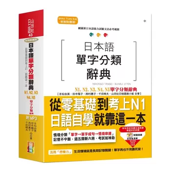 日本語單字分類辭典 N1,N2,N3,N4,N5