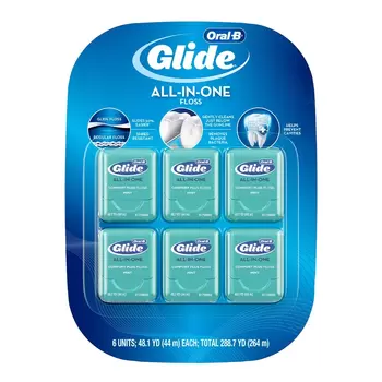 Glide 清潔舒適牙線 薄荷口味 44公尺 X 6入